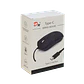 Mouse Type-C Cableado-135cm Negro Raton Clic-Silencioso - Miniatura 5