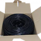 Caja Cable UTP  Cat5e Negro Exterior AWG25/0.45mm CCA 305mt Aleación  - Miniatura 2