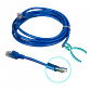 Cable Patch Cord Azul Multifilar CCA Aleacion Cat5e 2mt RJ45 inyectado - Miniatura 5