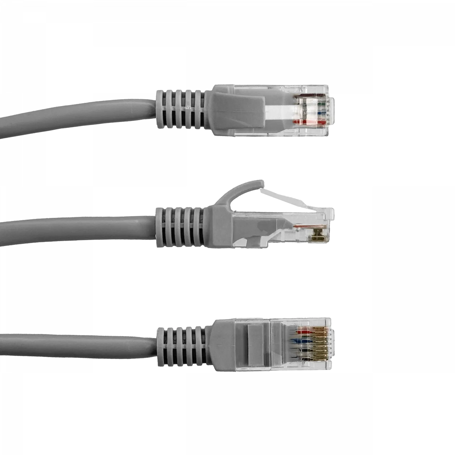 Cable Patch  Cat5E Gris, 50cm, Inyectado, Multifilar 3