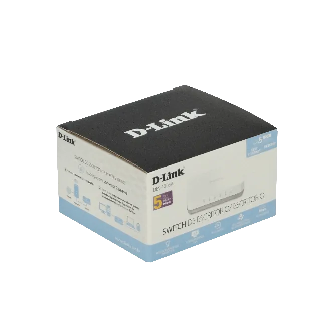 Switch D-Link DES-1005A No Administrable 5 puertos fast Ethernet 4