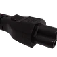 Cable 0,6mt Negro Trebol-C5-Hembra Chile-Macho Cable Poder 6A 3x0,75mm2 60cm - Miniatura 2