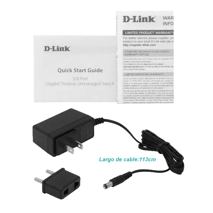 Switch D-Link No Administrable Gigabit Ethernet 4
