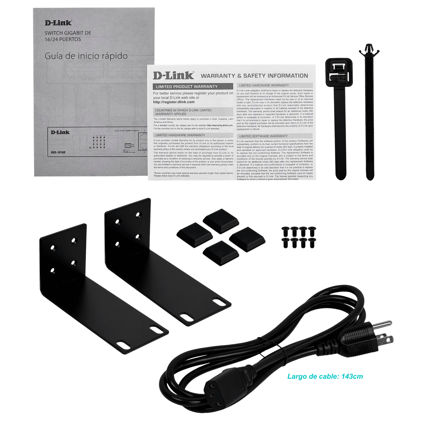 Switch D-link 16Port 10/100/1000 Rack 5