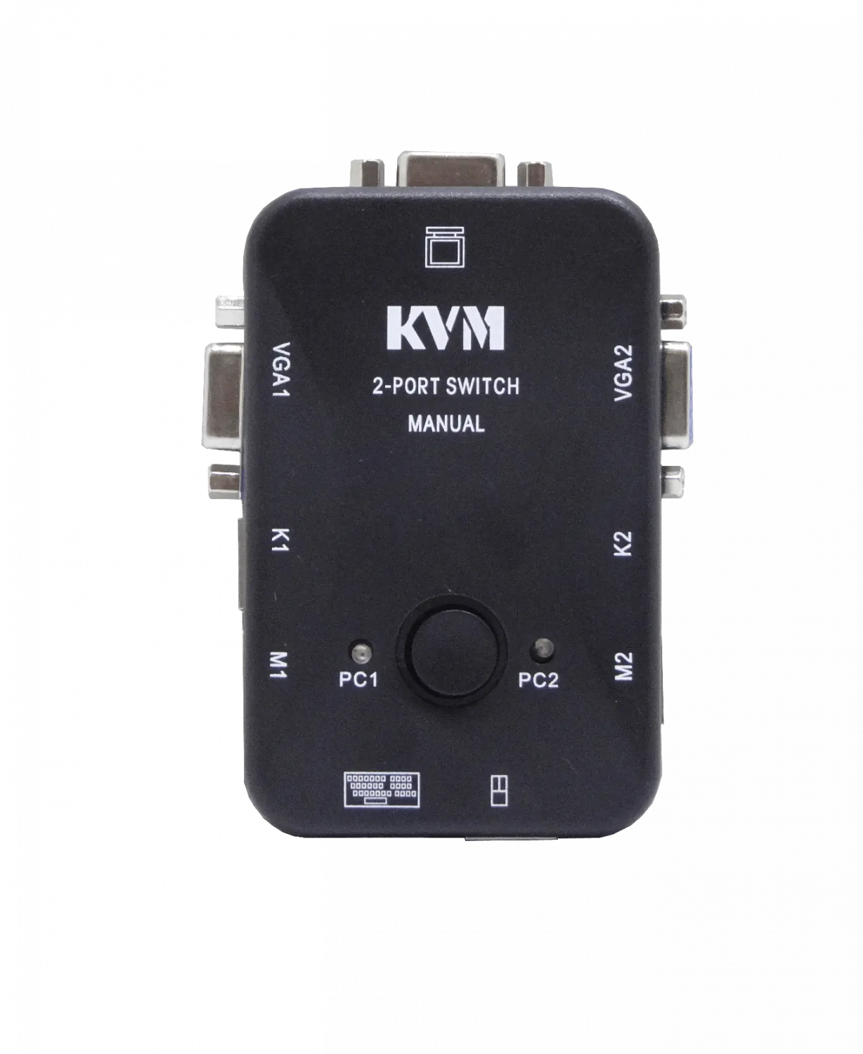KVM 2-PS2-VGA requiere-Cables no-req-Fuente-Poder 2