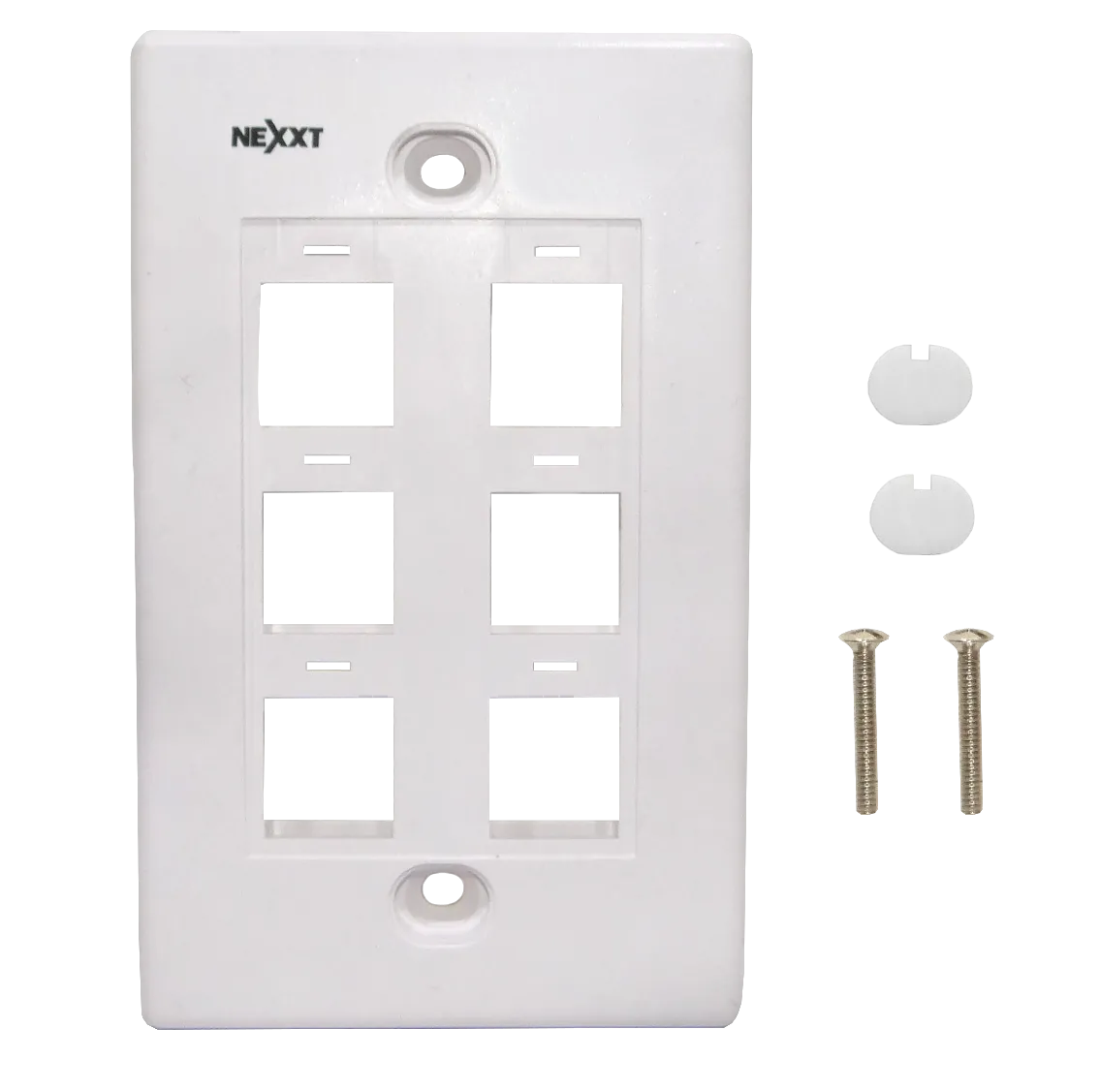 Faceplate Blanco 6-Keystone Vertical 70x114mm 2