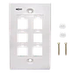 Faceplate Blanco 6-Keystone Vertical 70x114mm - Miniatura 2