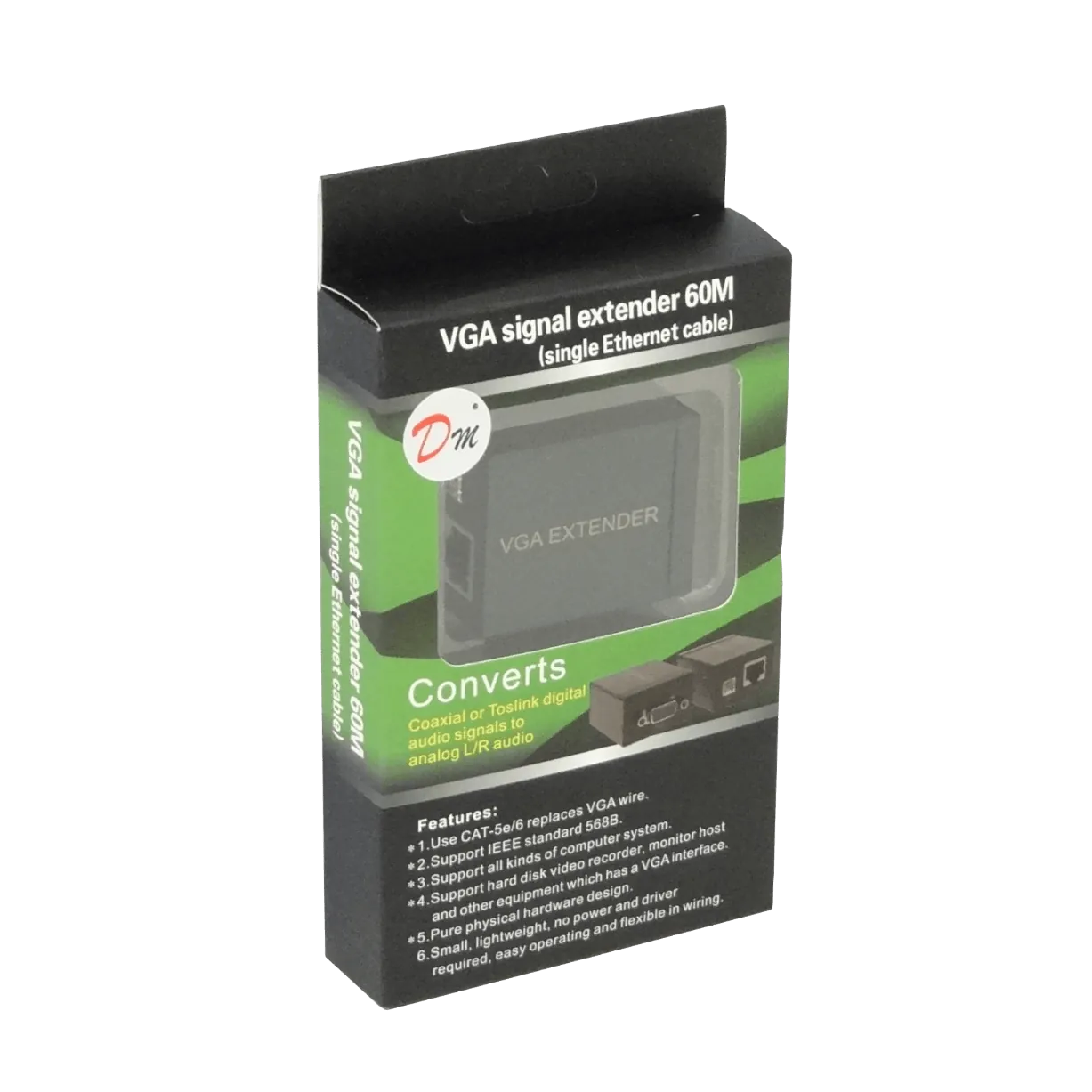 Extensor VGA Pasivo con RJ45 sobre UTP, Hasta 60 Metros, No Requiere Fuente 6