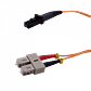 Cable Jumper de Fibra Óptica Multimodo OM1 MTRJ-SC Duplex 1m 62.5/125µm LSZH - Miniatura 2