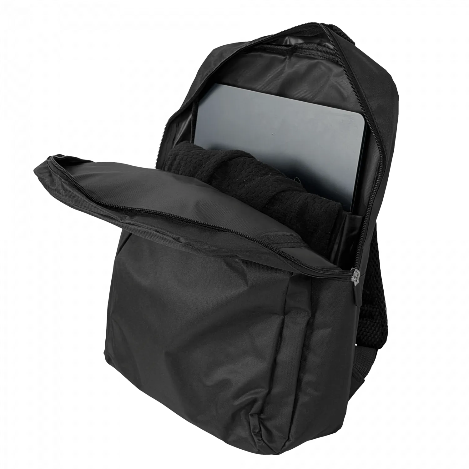 Mochila Notebook 16.1” 35x50cm Negra con Conexión USB-A 2
