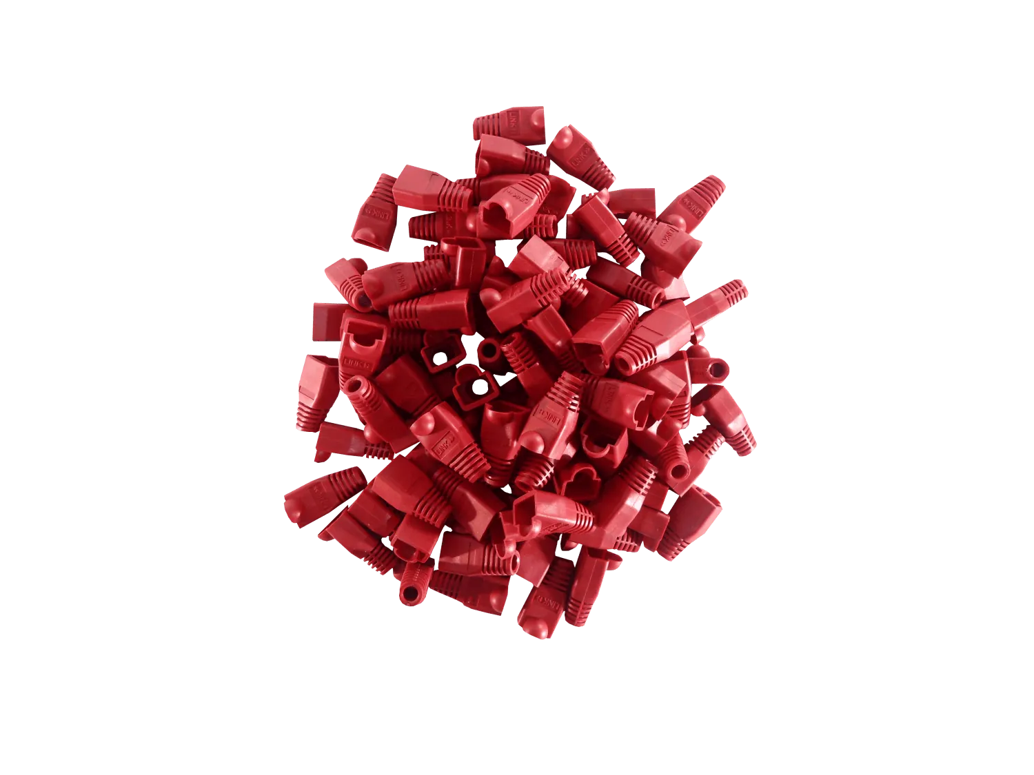 Capuchon p/RJ45 Rojo Bolsa-100-unidades  3