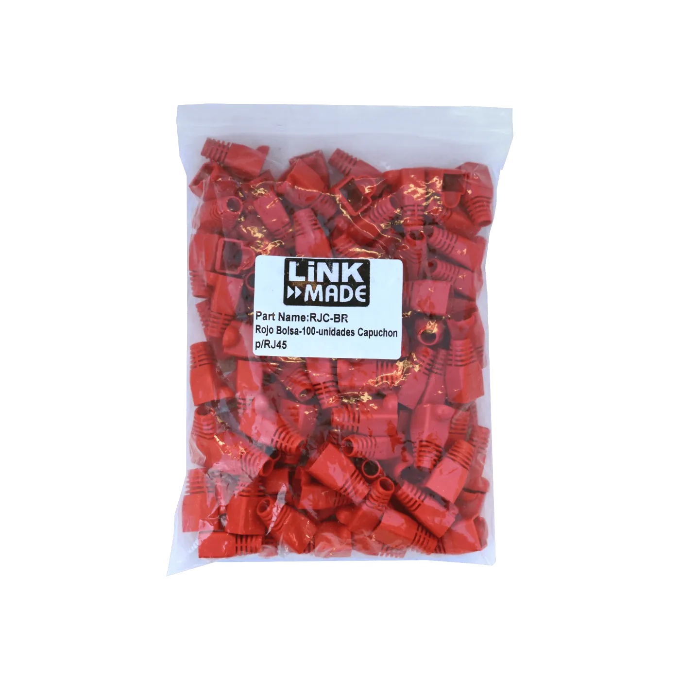 Capuchon p/RJ45 Rojo Bolsa-100-unidades  5