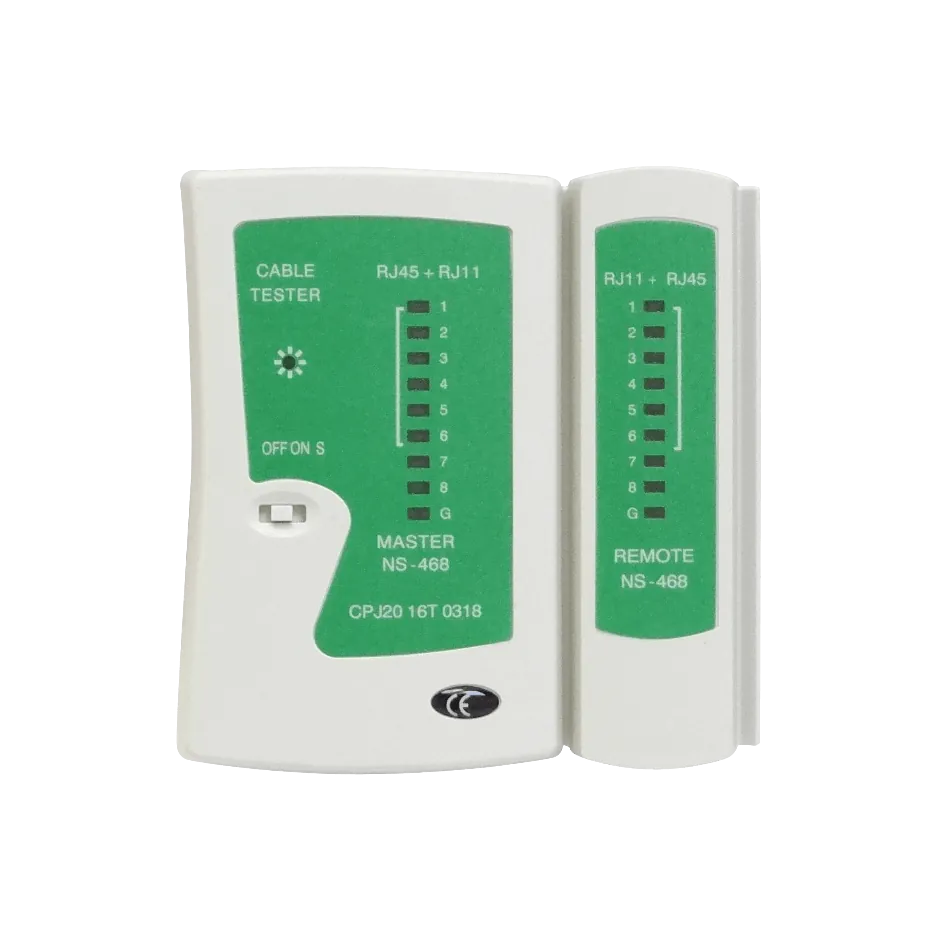 Tester RJ45 req-Bat9V RJ11 RJ12 RJ14 RJ25 8p8c 6c6c 6p4c 6p2c NS-468 3