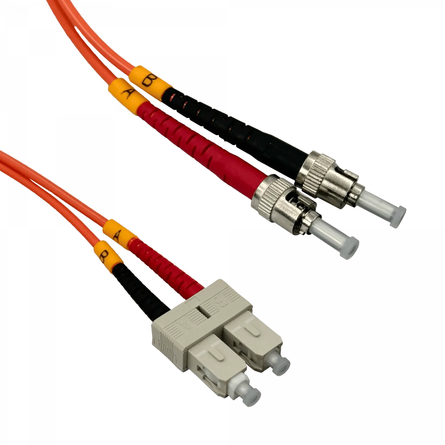 Jumper Fibra 2mt ST-SC OM1 MultiModo MM Duplex  62.5/125um LSZH 2