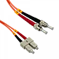 Jumper Fibra 2mt ST-SC OM1 MultiModo MM Duplex  62.5/125um LSZH - Miniatura 2