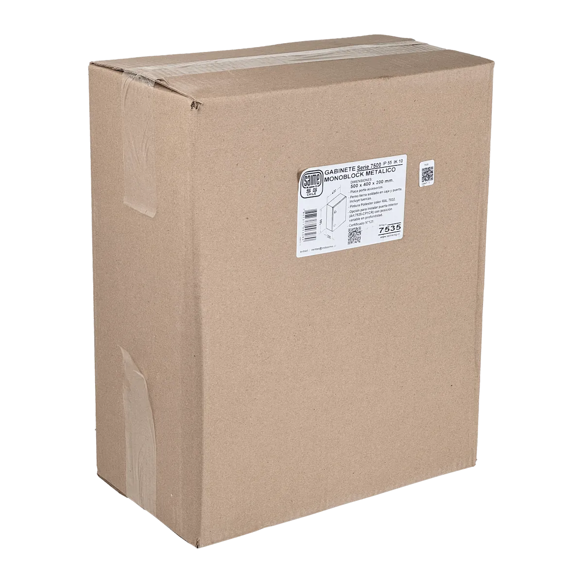 Caja Metalica IP54 Beige 500x400x200mm 1-chapa-sin/Llave  5