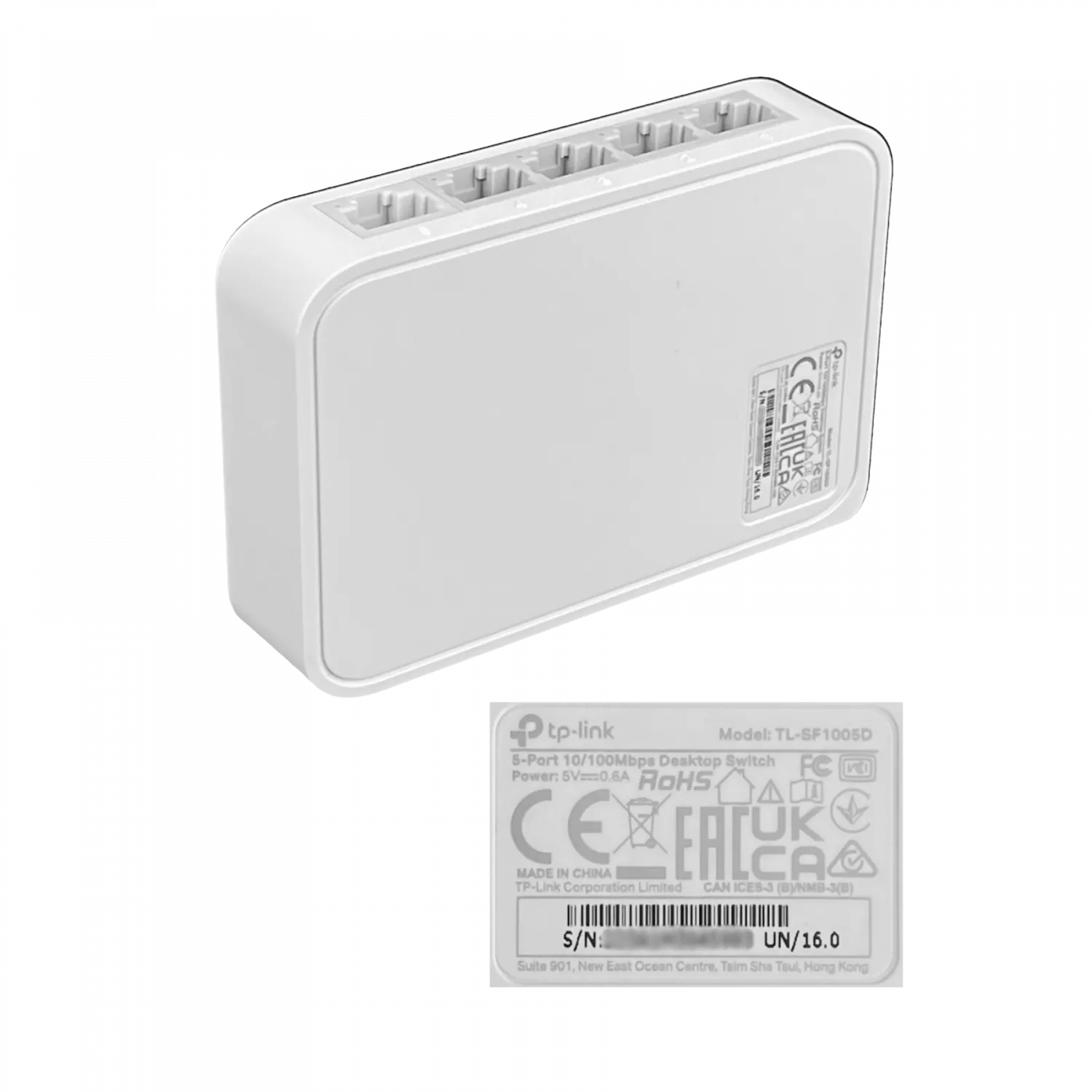 Switch TP-LINK TL-SF1005D 5 Puertos 10/100Mbps, Auto MDI/MDIX, Plug and Play, Fanless, No Administra 4