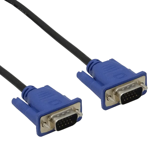 Cable VGA DB15 Macho a Macho, 1.8 Metros, Blindado, Negro 2