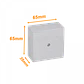 Caja Estanca Blanca 65x65x35mm  1-Tornillo - Miniatura 2