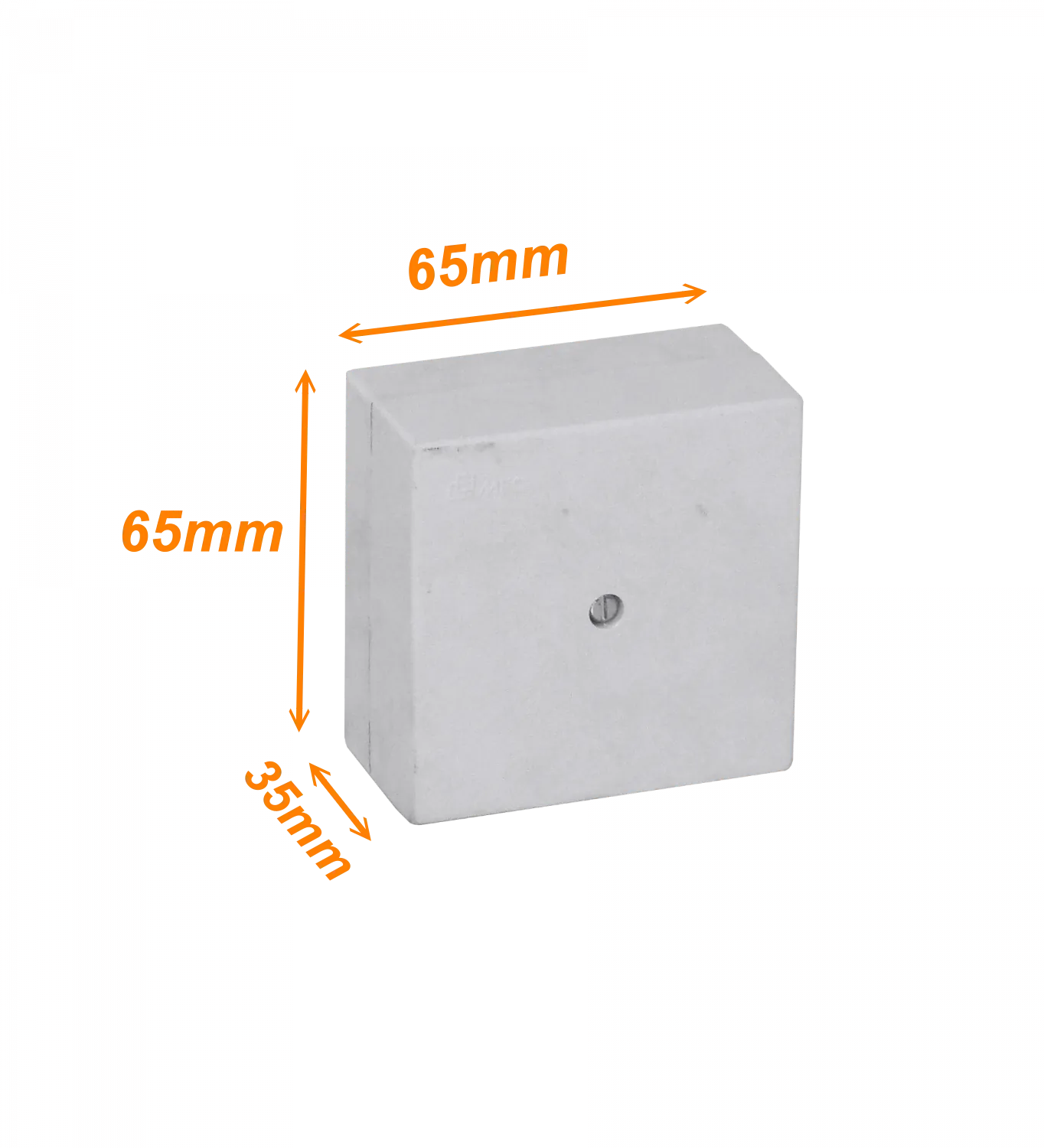 Caja Estanca Blanca 65x65x35mm  1-Tornillo 2