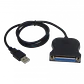 Adaptador USB a Paralelo DB25 Hembra 75cm Plug & Play - Miniatura 2