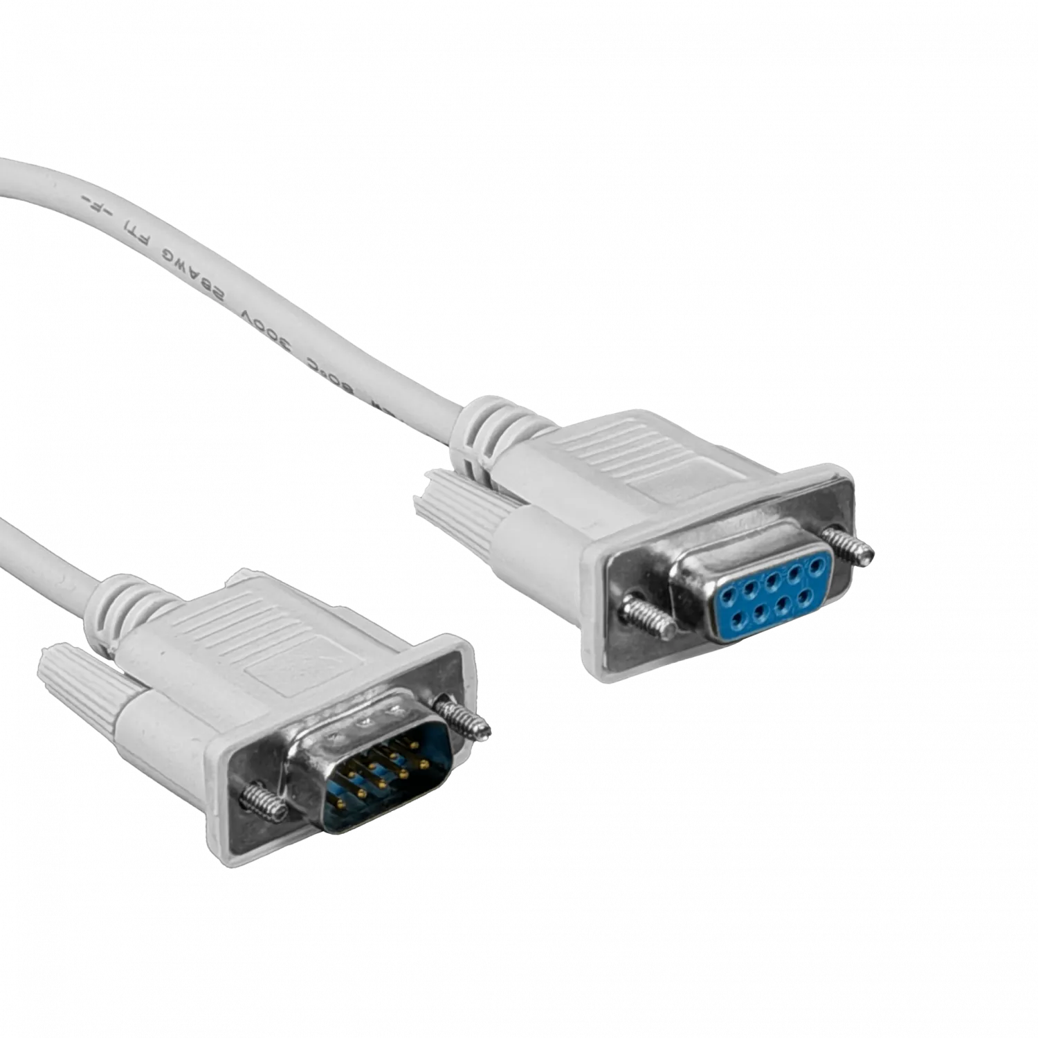 Cable Directo Serial RS232 DE-09 Straight DB9-Hembra-Macho 243cm  3