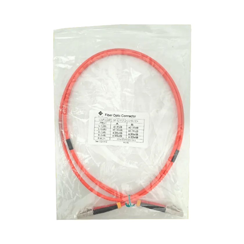 Jumper Fibra 1mt LC-LC OM1 MultiModo MM Duplex  62.5/125um 3mm LSZH 3