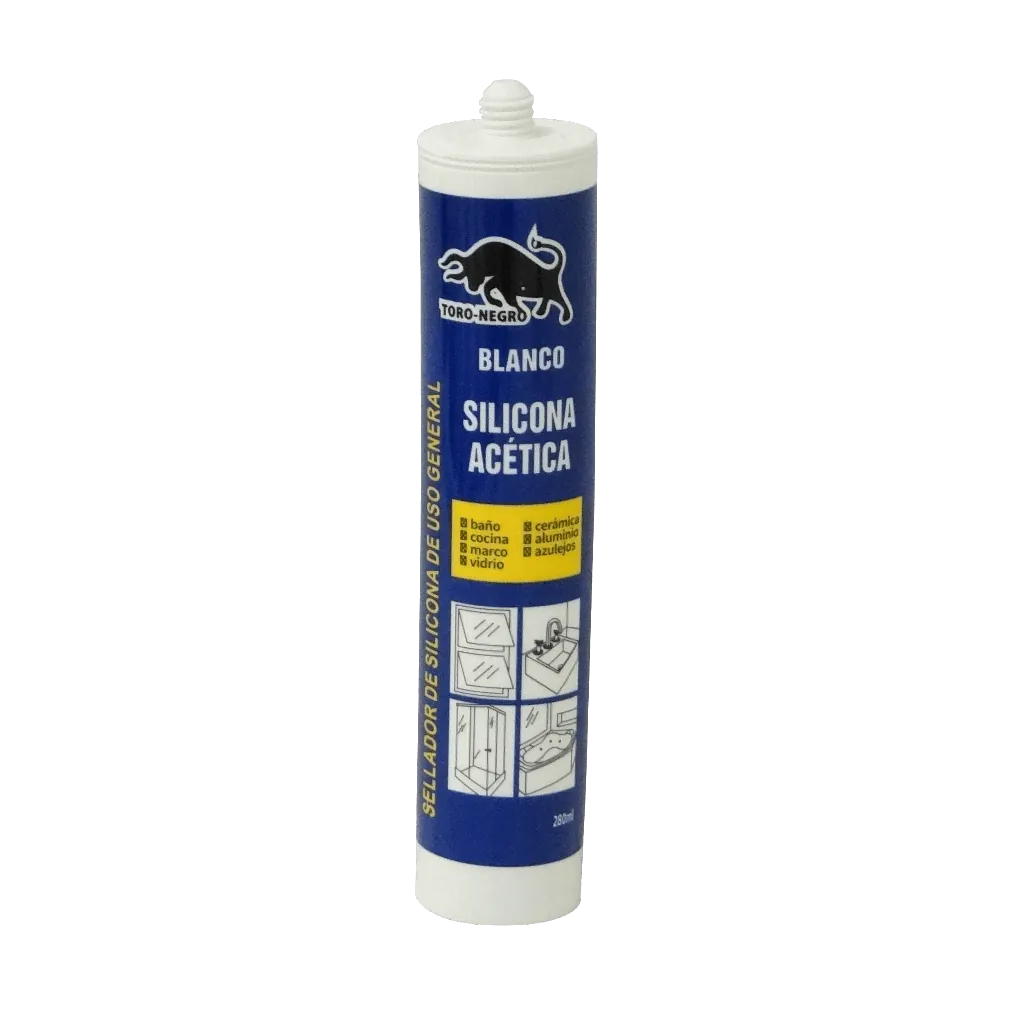 Silicona Blanca Acetica con Funguicida 280ml 2