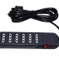 Zapatilla Bticino 3mt 6-enchufes Alargador Negro 10A Switch-piloto - Miniatura 4