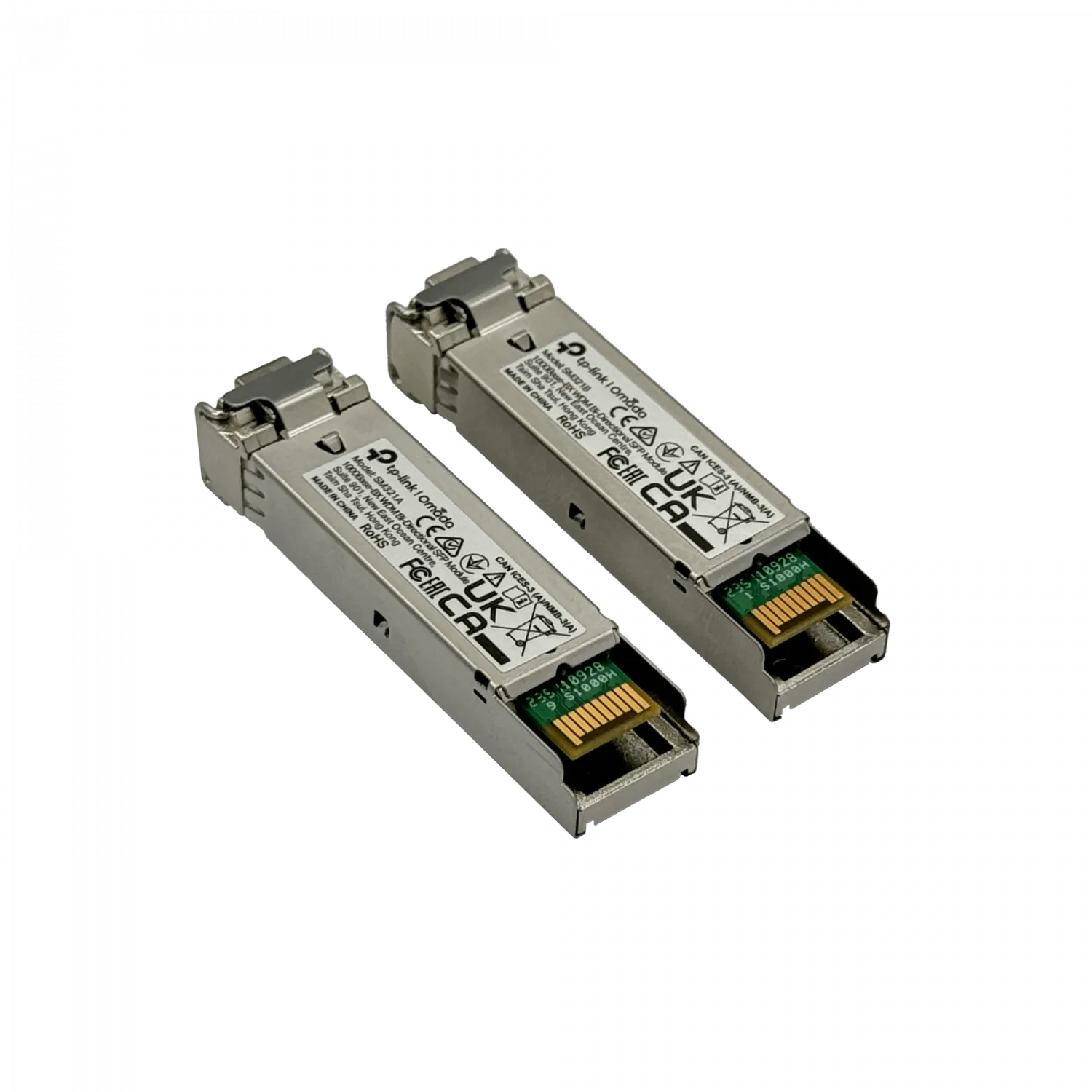 2 Modulos SFP WDM 1.25Gbps Monomodo 20km 1550/1310nm TP-Link SM321A-SM321B 3