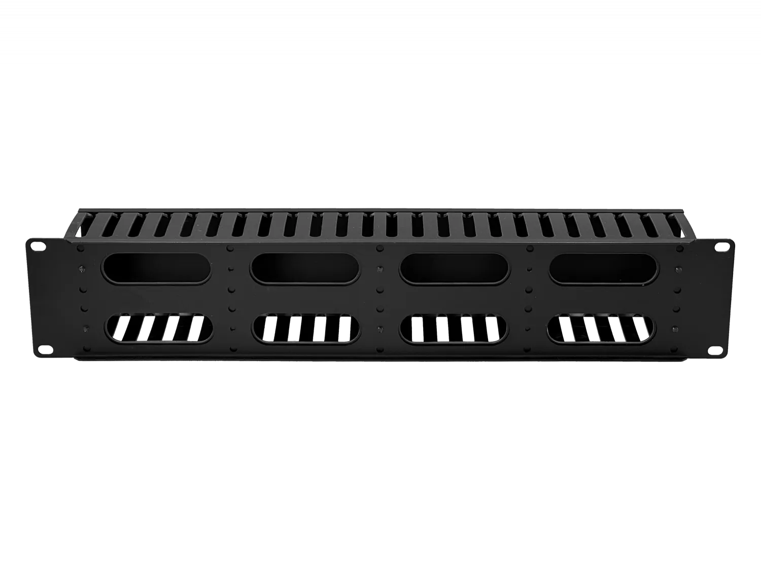 Ordenador de Cableado  2U Metal Plastico Negro  3