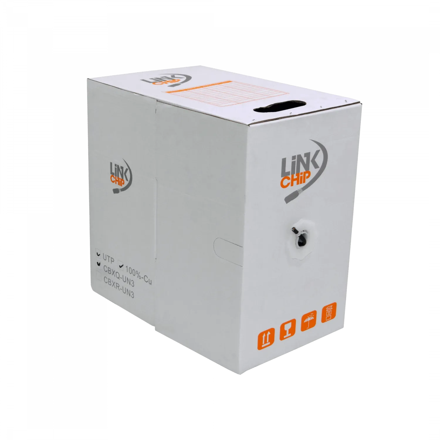 Caja Cable UTP  sim-Cat6 Negro PE Exterior 0.50mm Cobre 305mt 2