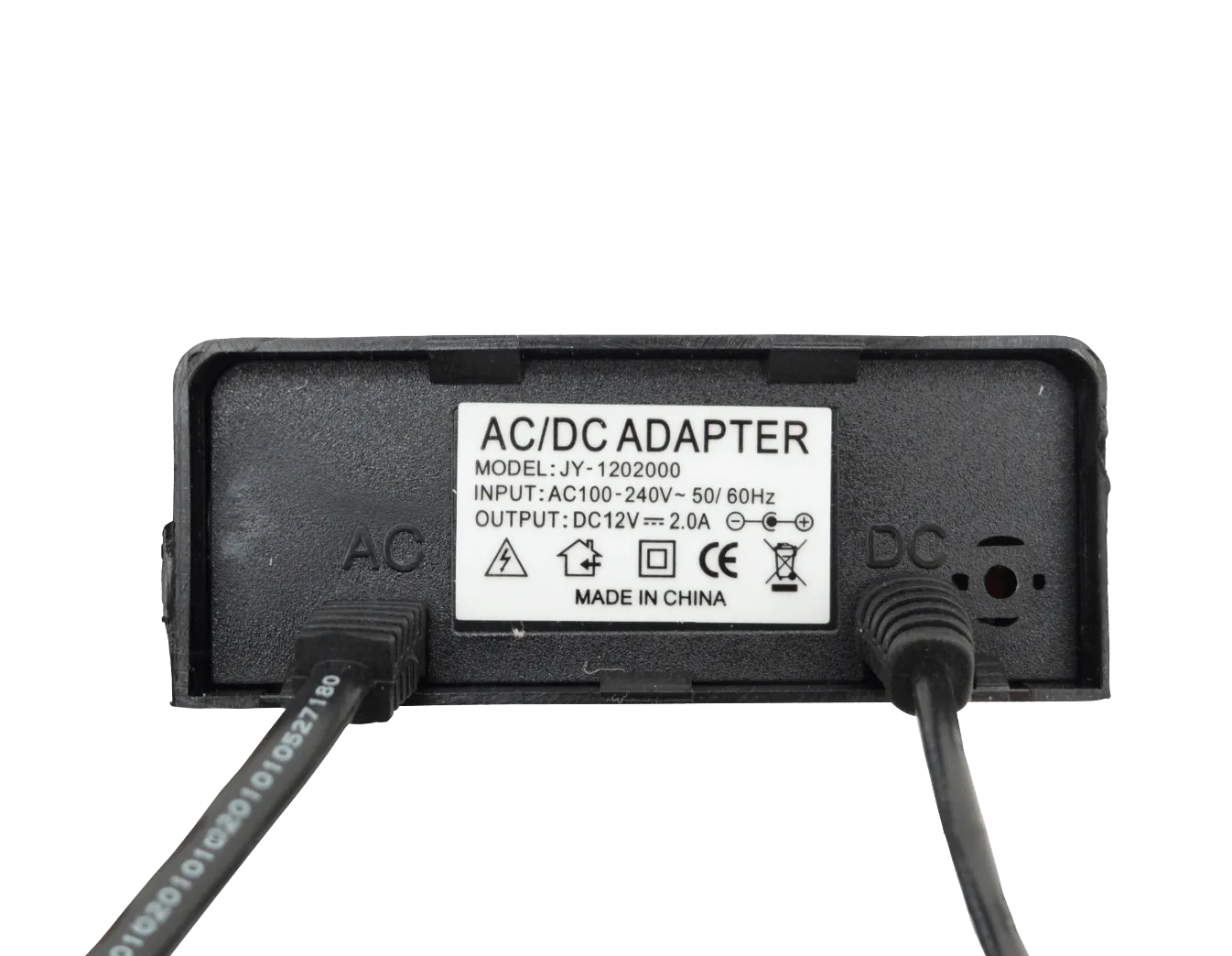 Fuente Poder Resina Exterior 12VDC 2A Plug-5,5x2,1mm  100-240AC 2