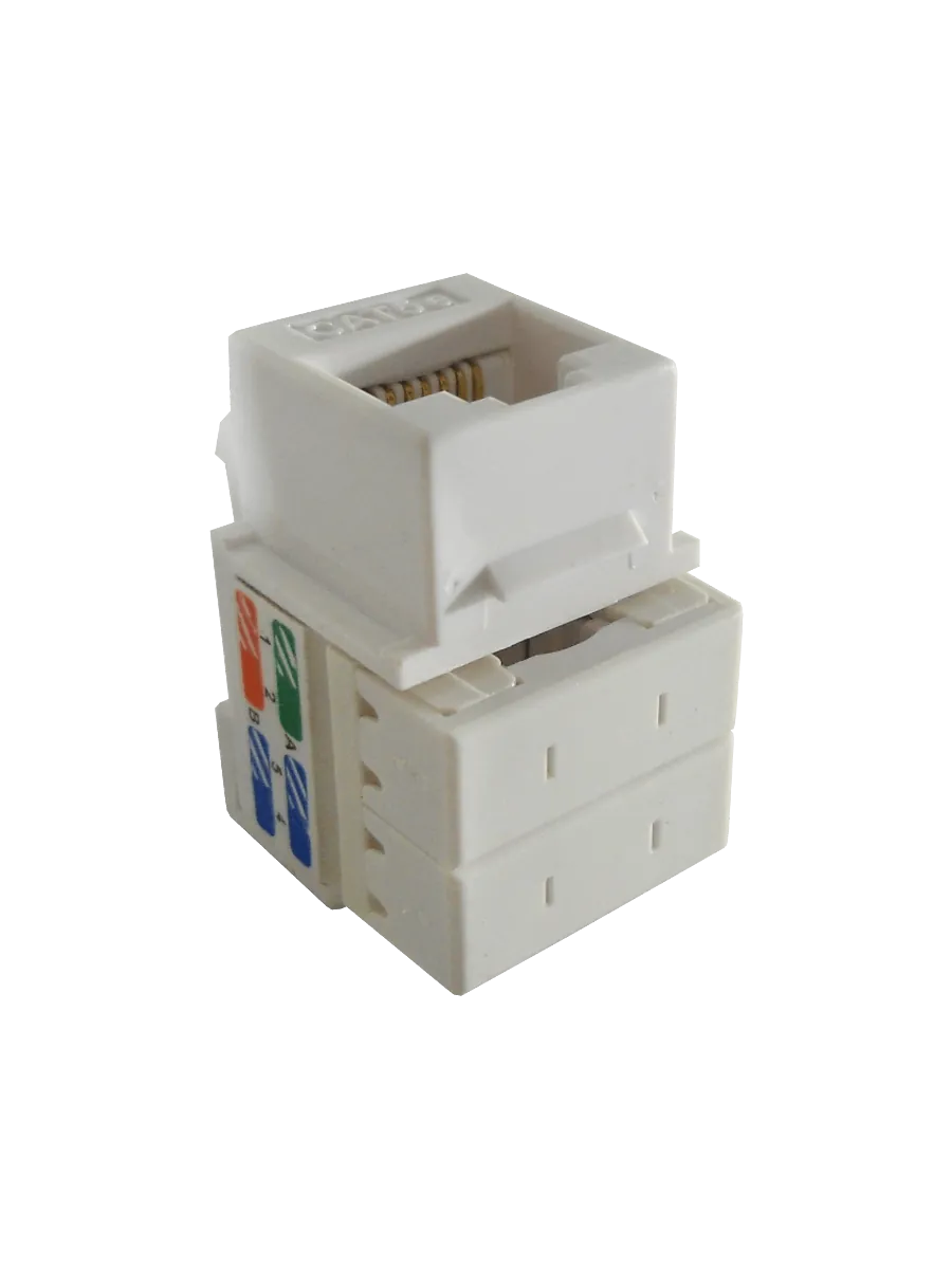 Keystone Punchable Blanco Cat5e 3