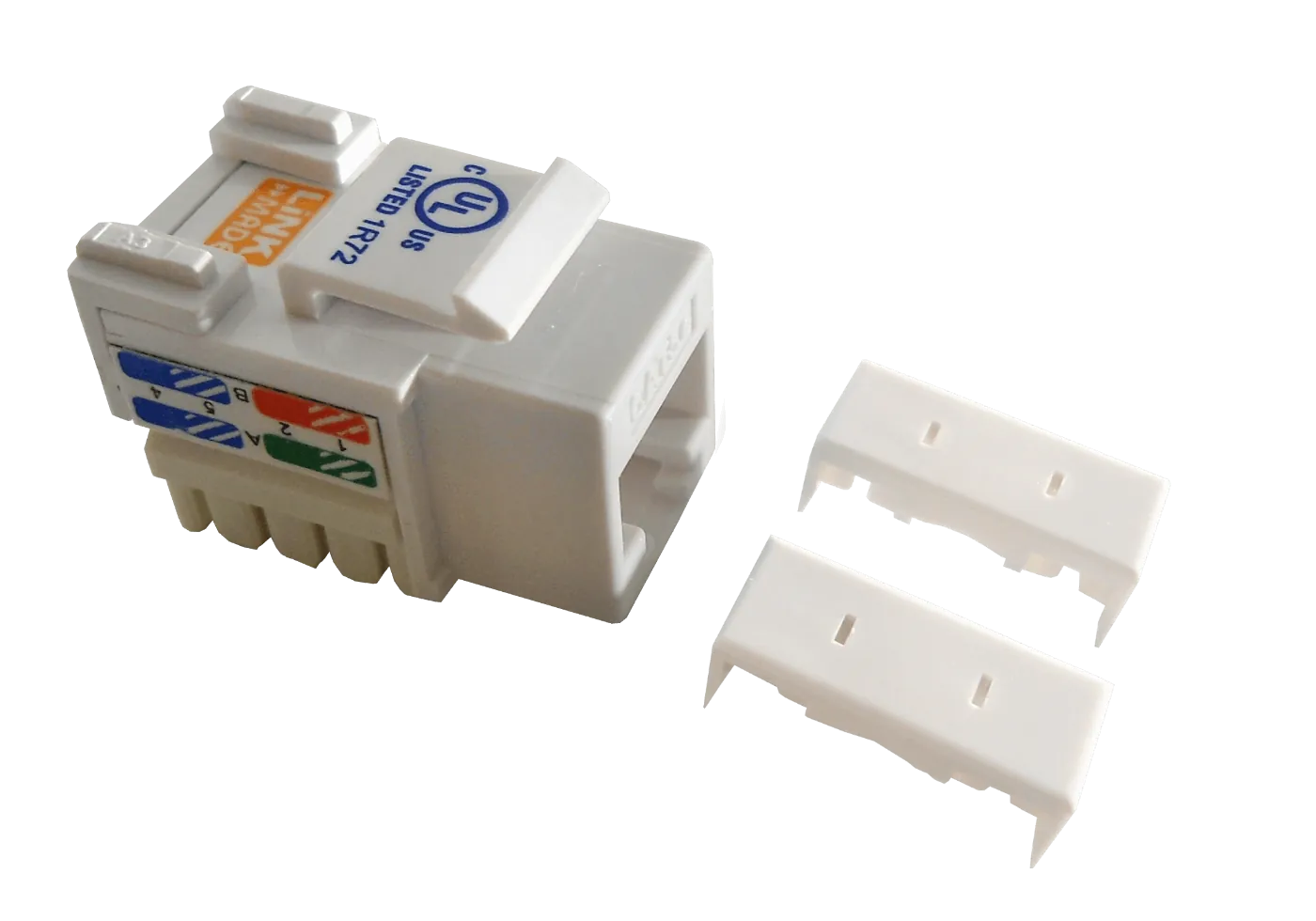 Keystone Punchable Blanco Cat5e 2