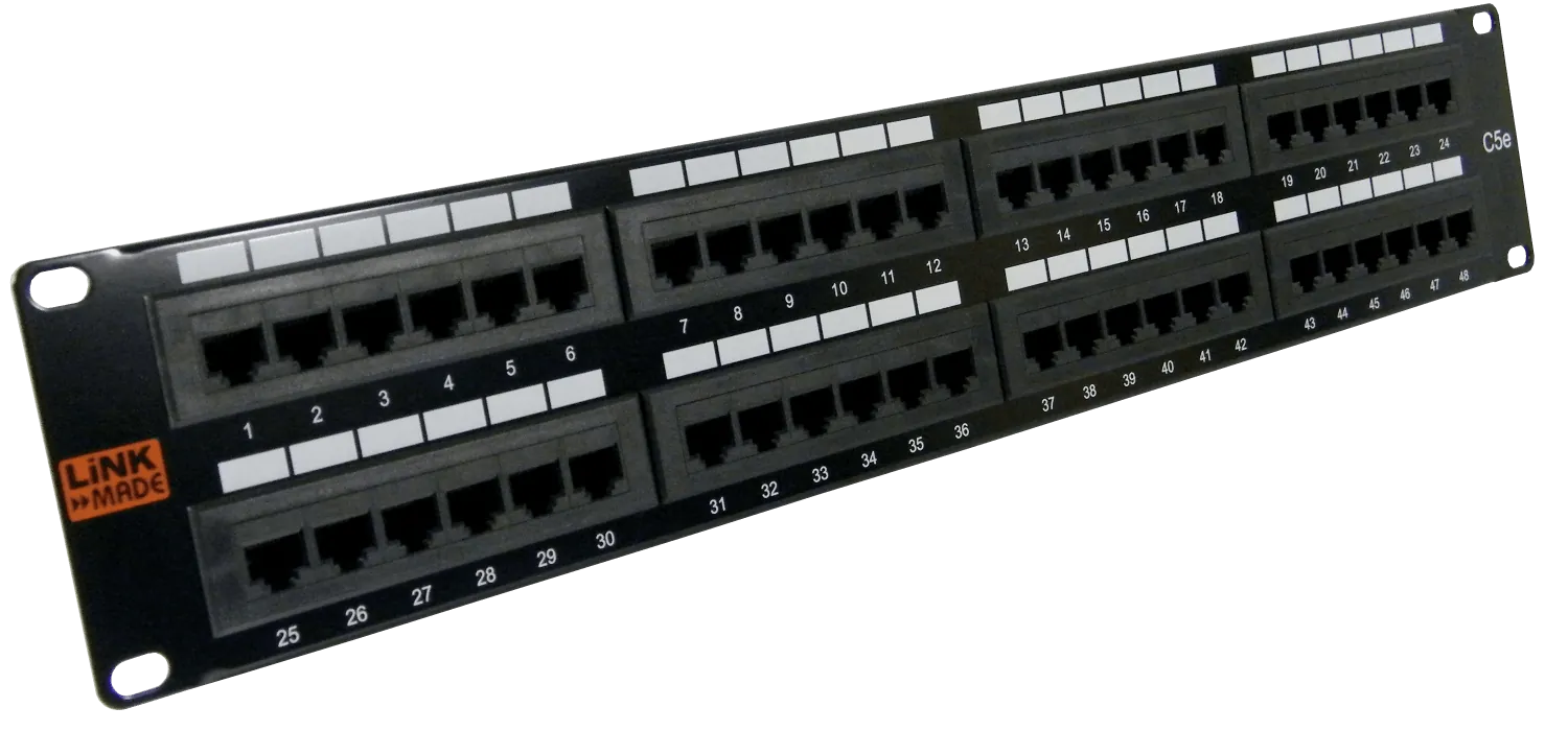 Patch Panel utp 2U 48-RJ45 Cat5e  UL Certific 2