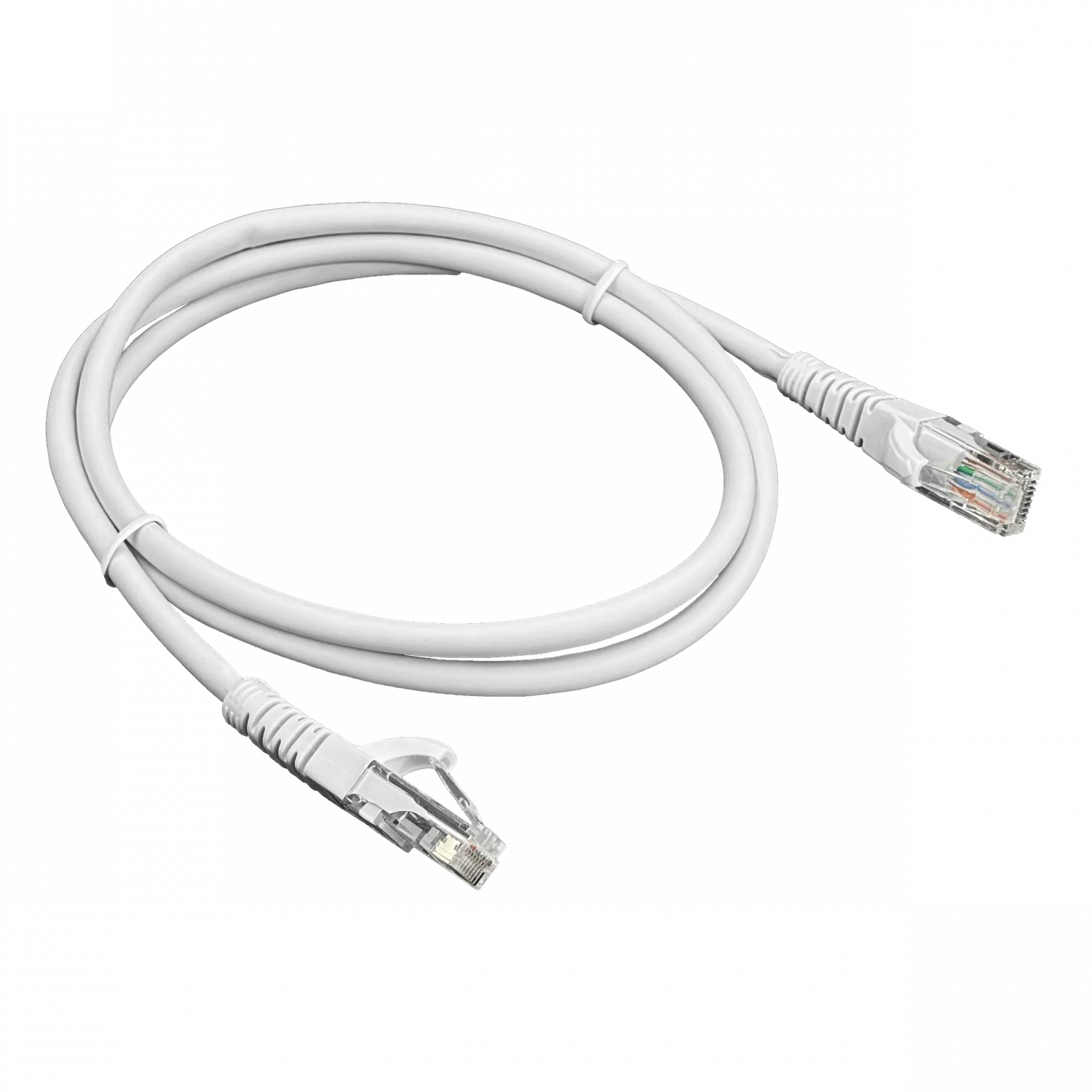 Cable Patch 1mt Cat5E U/UTP Gris LSZH  Inyectado Multifilar 3