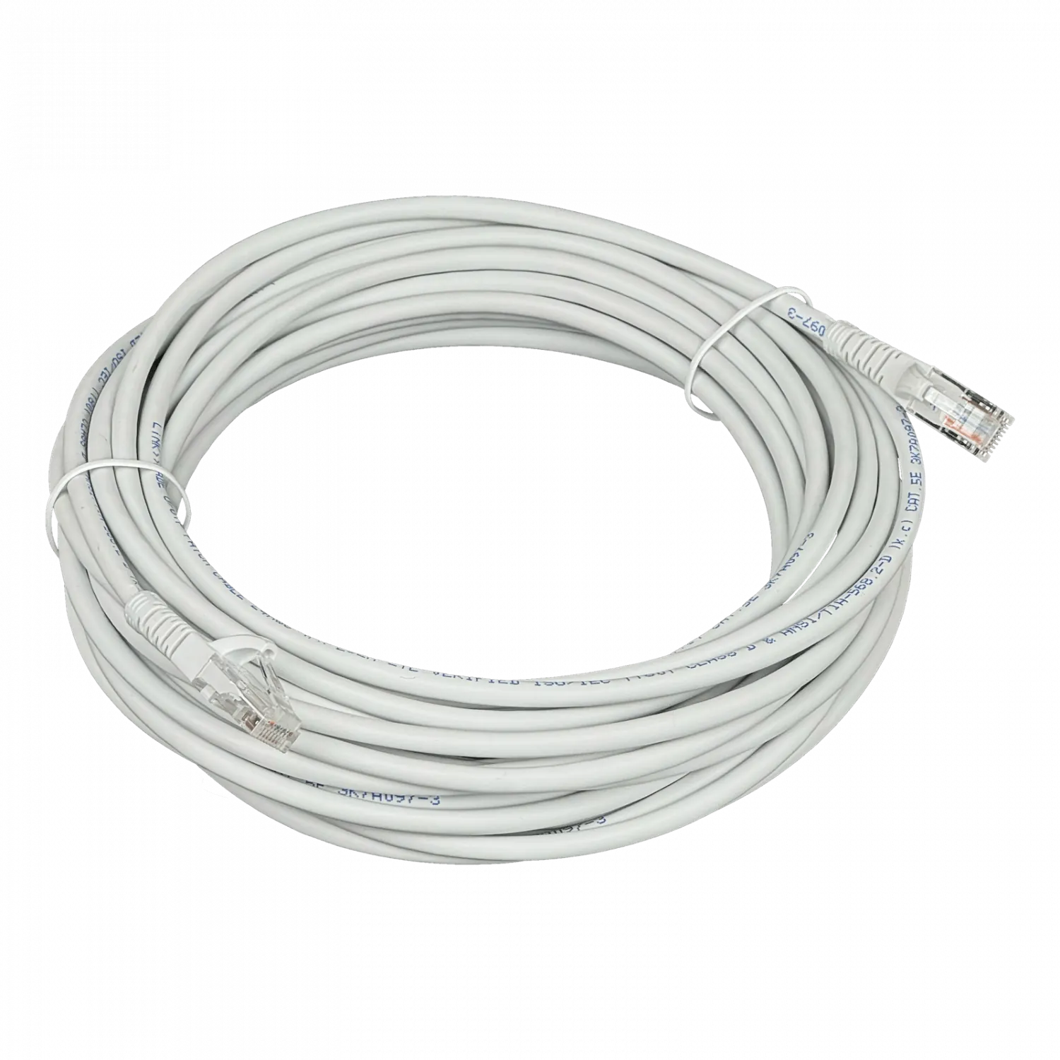 Cable Patch 10mt Cat5e Gris LSZH Inyectado Multifilar 4