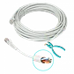Cable Patch 10mt Cat5e Gris LSZH Inyectado Multifilar - Miniatura 3