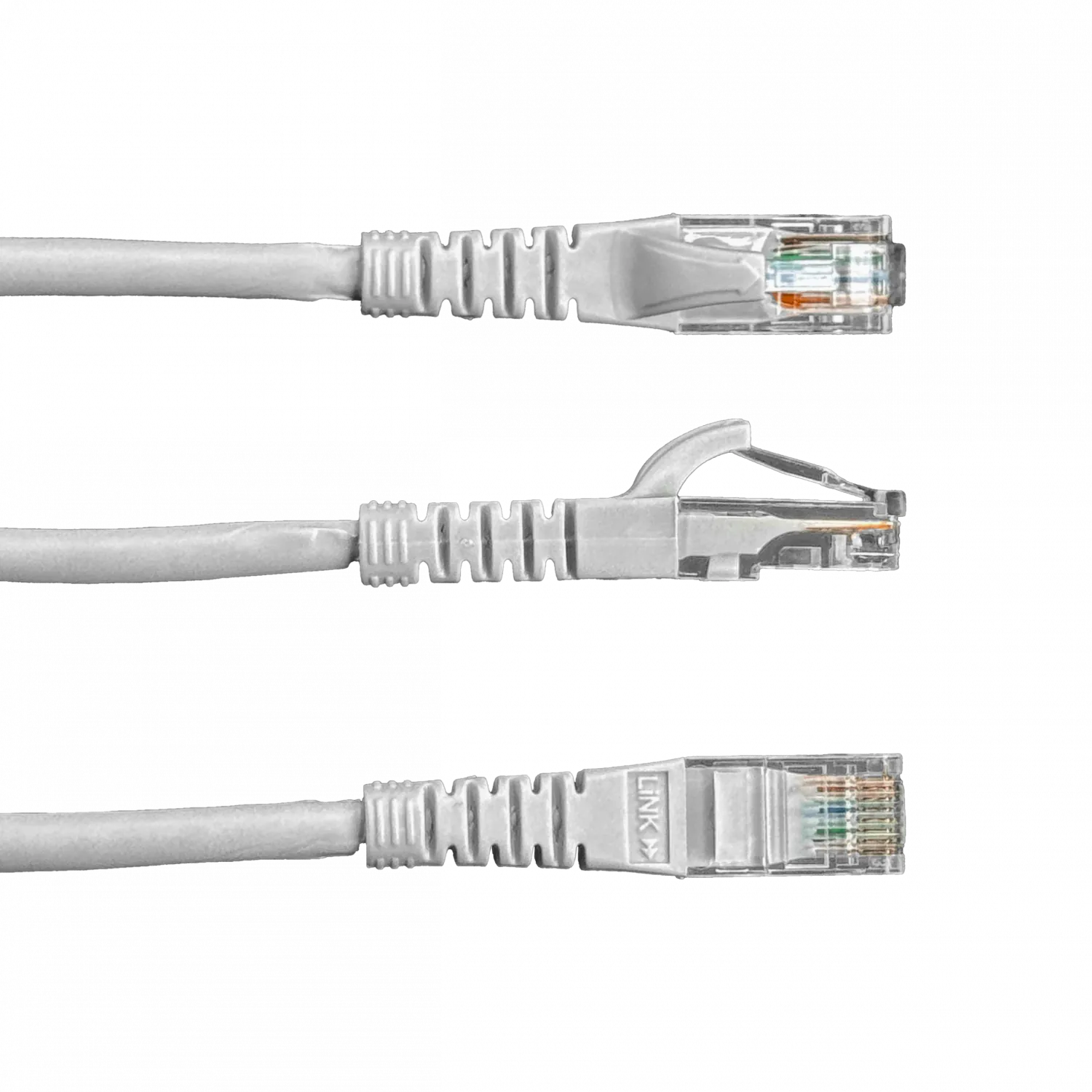 Cable Patch 10mt Cat5e Gris LSZH Inyectado Multifilar 2