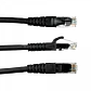 Cable Patch 1mt Cat6 Negro LSZH Inyectado Multifilar - Miniatura 3