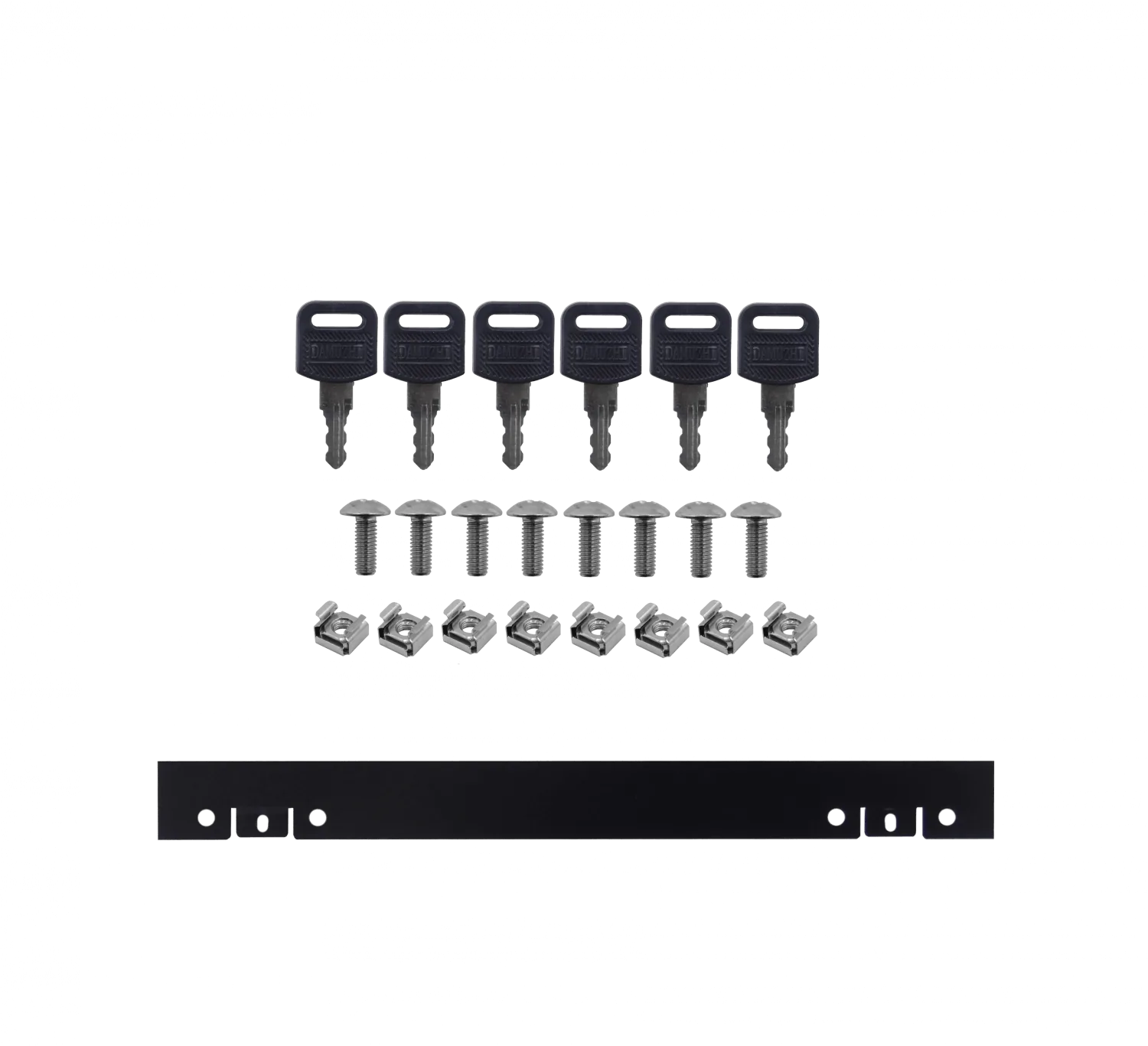 Gabinete Rack pared negro 45cm fondo 7U 4