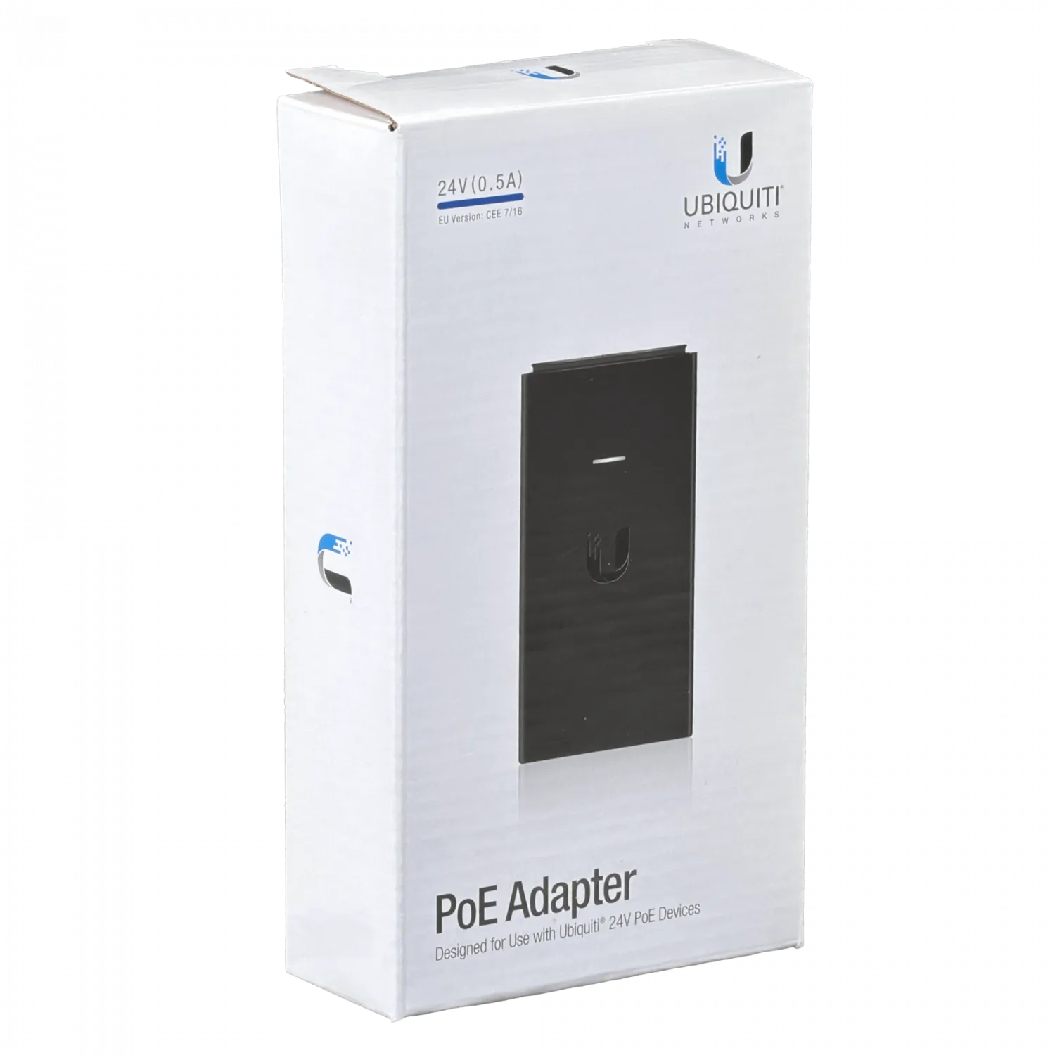 Inyector PoE  Ubiquiti 10/100  24VDC 12W  0,5A req-cable-poder  6