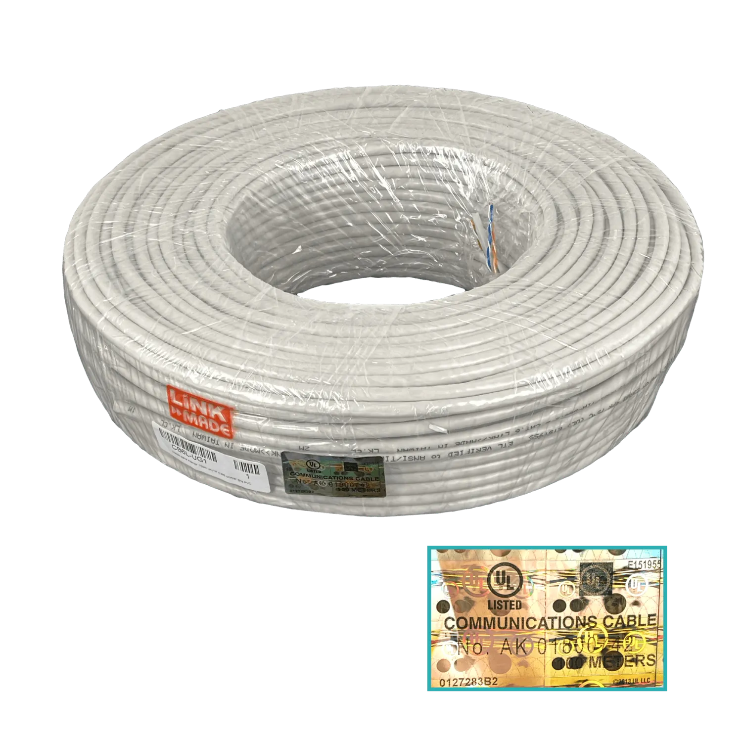 Cable UTP Gris Cat6 100mt Unifilar PVC Cobre Taiwan 2