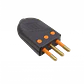 Enchufe Macho c/Tierra  Negro 10A SEC-60477  Kalop - Miniatura 2