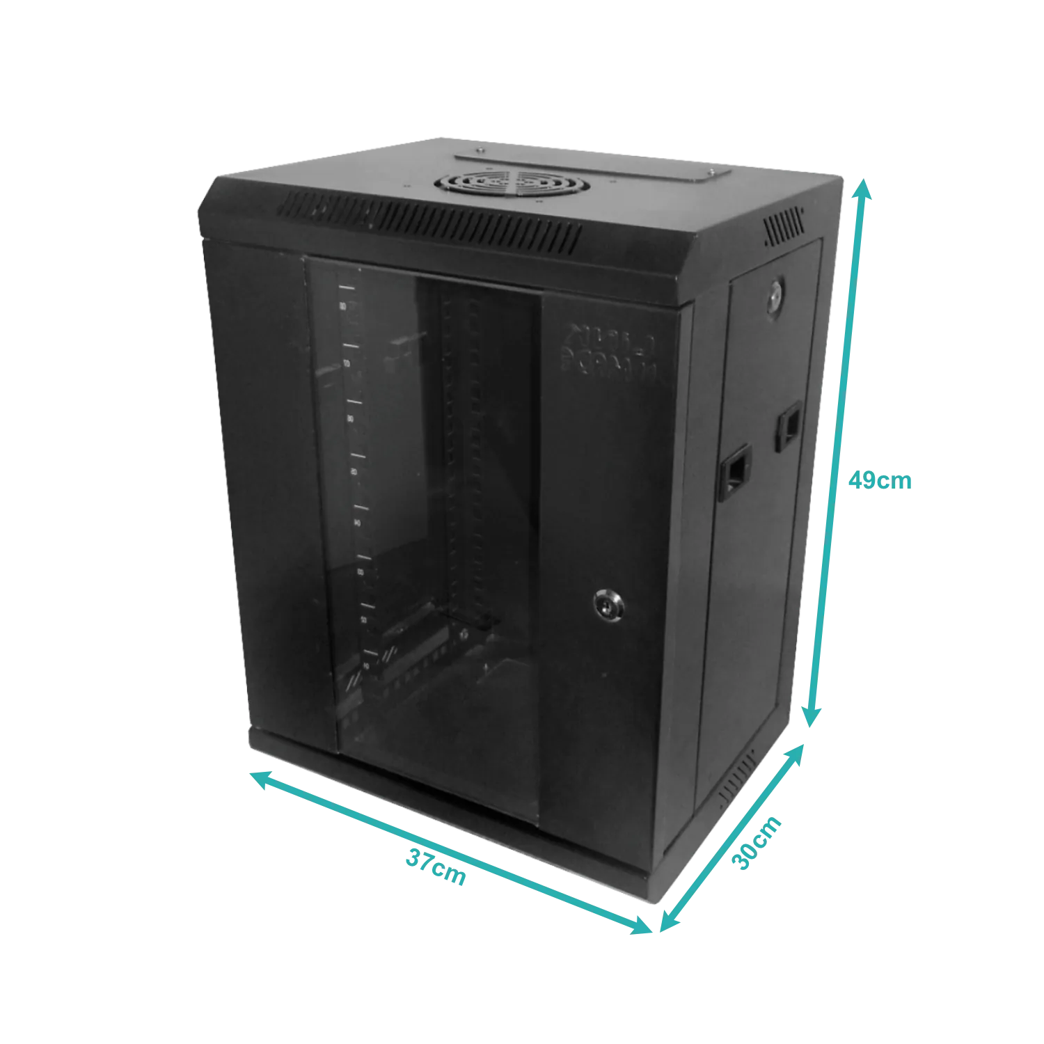 Rack 9U 10 Pulgadas Ancho  30cm Fondo  3
