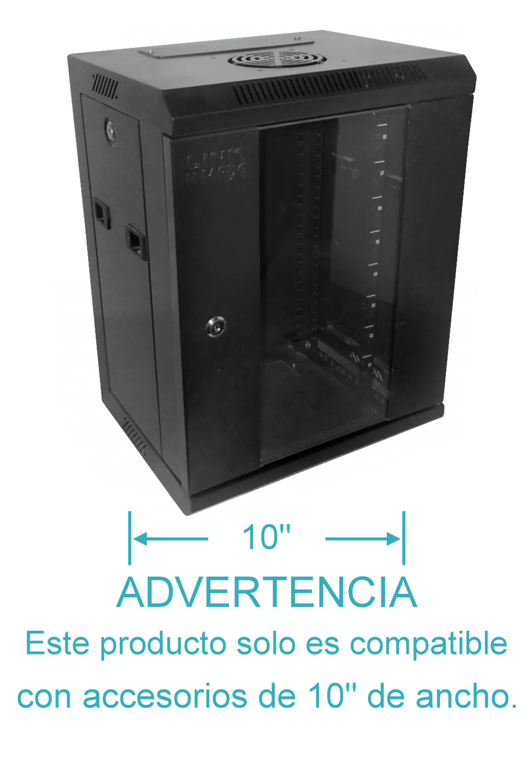 Rack 9U 10 Pulgadas Ancho  30cm Fondo  2
