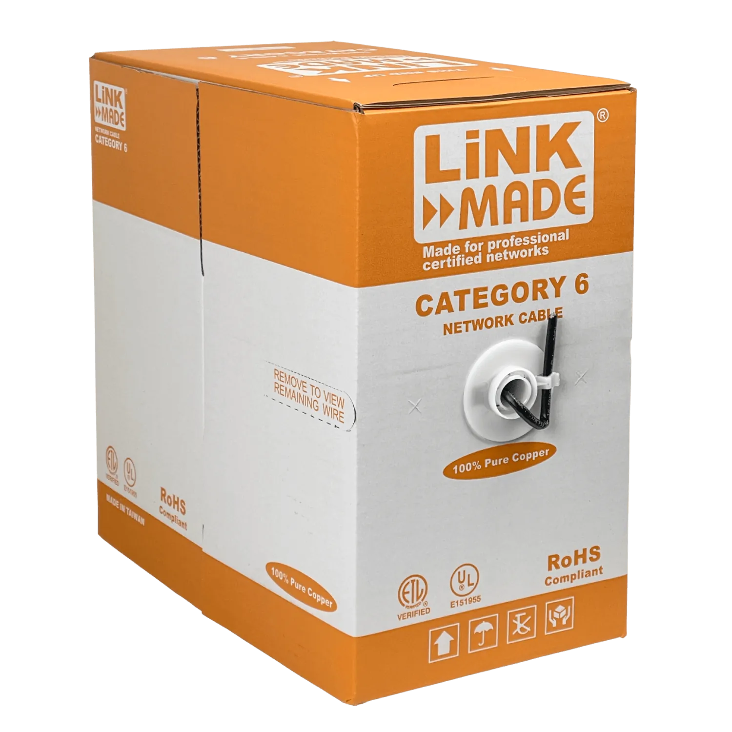 Cable UTP Cat6 300mts Unifilar Exterior PE Cobre  4