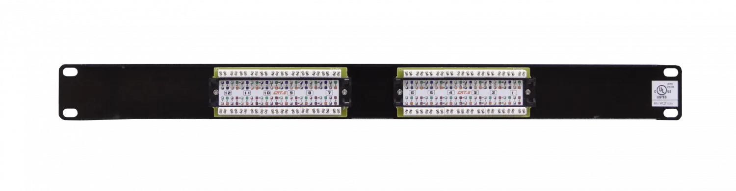 Patch Panel 12-RJ45 Cat6 1U UL Certific 2