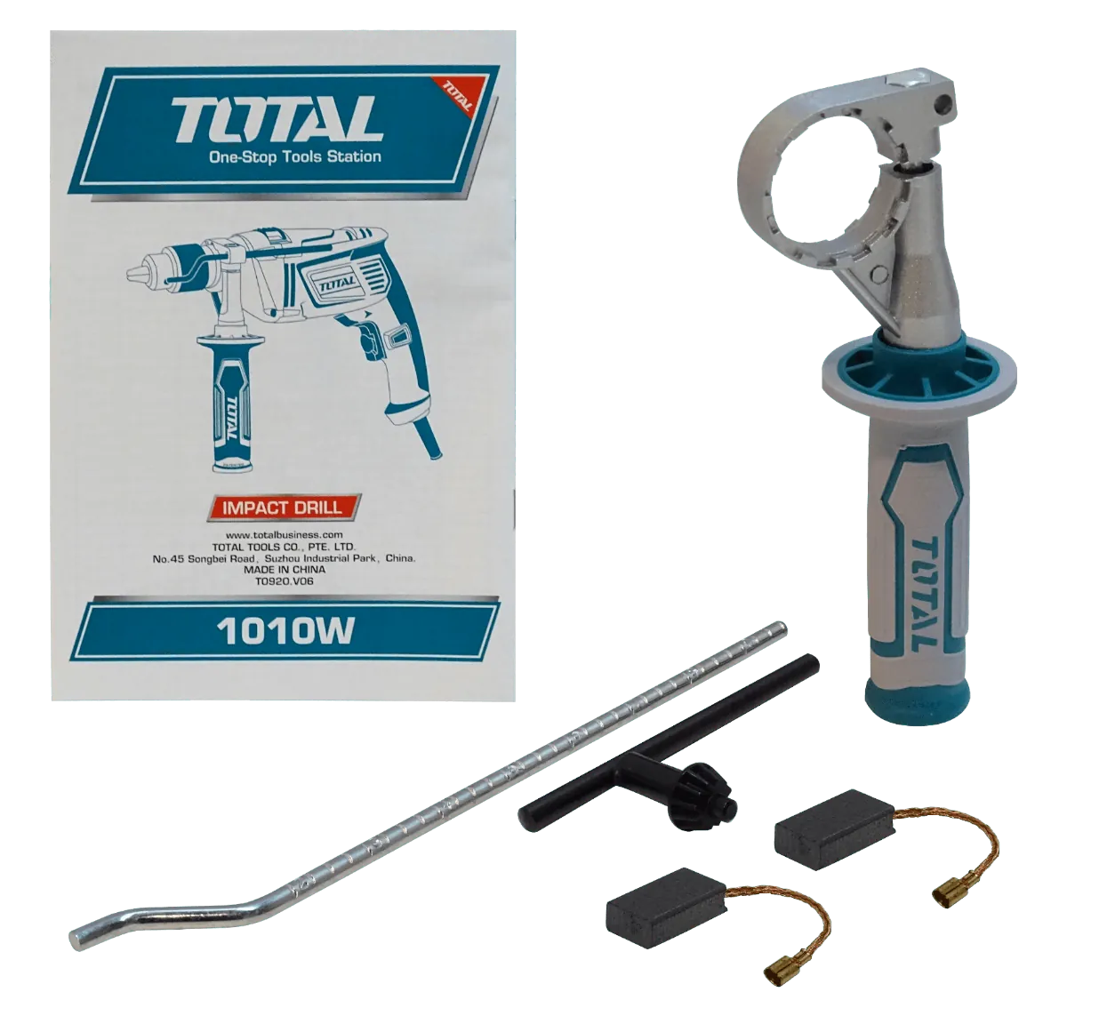 Taladro de impacto Industrial Total 1010W 240VAC 2800RPM 13mm-Mandril  5